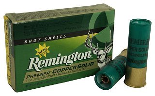 Патрон 12х76 Remington пуля Copper Solid HP Magnum