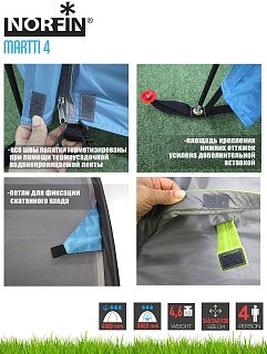 Палатка Norfin Martti 4 NFL - фото 8