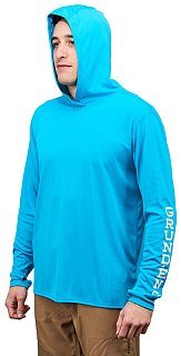 Футболка Grundens Tough Sun Hoodie Azure  - фото 3