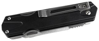 Нож Sanrenmu 7117LUX-LH-T5 складной сталь 12C27 рукоять Black Aluminum - фото 6