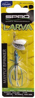 Блесна SPRO Larva Mayfly Spinner 5см 4гр ch. blue