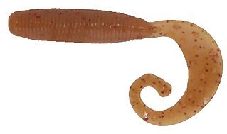 Приманка Reins твистер Fat G tail grub 2" 026 brown shrimp red