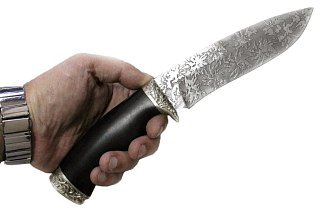 Нож ИП Семин Скиф сталь D2 литье черное дерево - фото 4