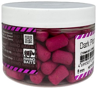 Бойлы Rhino Baits balanced wafters Plum темная слива 8мм 60гр банка - фото 2