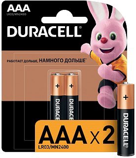 Батарейка Duracell LR03 AAА уп.2шт - фото 1