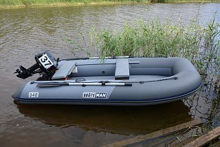 Лодка Boatsman BT340A надувная серо-графитовый - фото 6