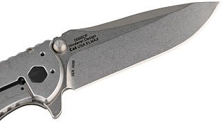 Нож Zero Tolerance складной сталь Elmax черная рукоять карбон - фото 4