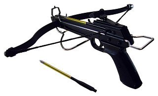 Арбалет-пистолет Man Kung MK-80-A3 алюминий черный 3 стрелы - фото 2