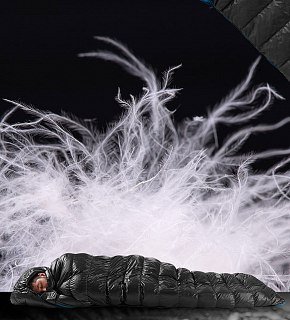 Спальник Naturehike CW400 Mummy goose down black р.M левый - фото 6