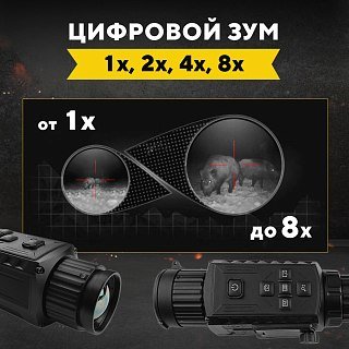Тепловизионный прицел Taigan Pro SD-TS335 384х288 35мм 8хZoom Wi-Fi IP67 1800м - фото 6
