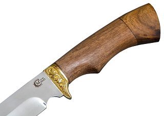 Нож ИП Семин Юнкер сталь 65x13 литье ценные породы дерева - фото 3