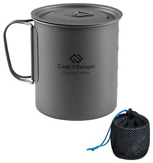 Кастрюля Cook'N'Escape Titanium с крышкой 750мл - фото 2
