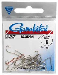 Крючок Gamakatsu LS-3120N nickel №6 - фото 1