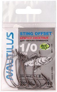 Крючок Nautilus Sting offset SSW1006 №1/0 уп 10шт