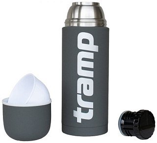 Термос Tramp Soft touch 1,0л серый - фото 2