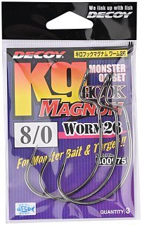 Крючки Decoy Worm 26 №8/0 3шт