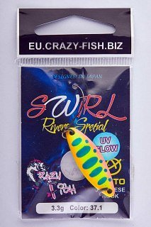 Блесна Crazy Fish Swirl №37.1 3.3гр - фото 2