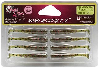 Приманка Crazy Fish Nano Minnow 2,2" 22-55-68-6