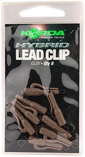 Клипса Korda Hybrid lead clip clay безопасная