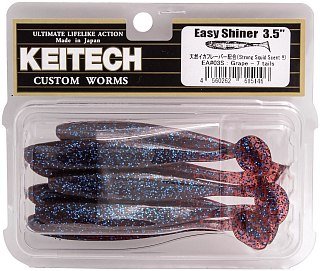 МП Приманка Keitech виброхвост Easy shiner 3,5" EA03 Grape 7шт - фото 2