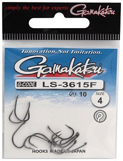 Крючок Gamakatsu NL LS-3615F black №8 - фото 2