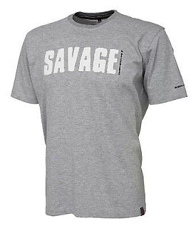 Футболка Savage Gear Simply savage tee light grey melange