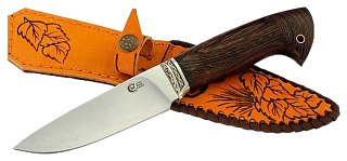 Нож ИП Семин Сокол кованая сталь 95x18 со следами ковки венге литье - фото 1