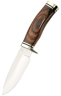 Нож Buck Vanguard фиксированный клинок сталь 420НС рукоять дерево - фото 1