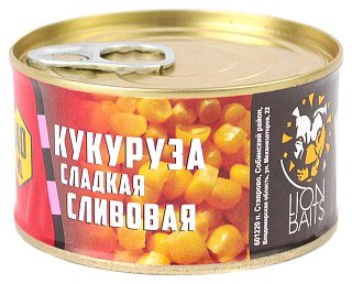 Кукуруза Lion Baits Поехали на платник сладкая слива 140мл