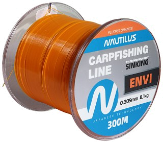 Леска Nautilus Envi Fluoro orange 300м 0,309мм 8,1кг  - фото 2