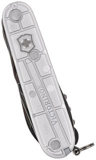 Нож Victorinox 91мм серебристый полупрозрачный - фото 6