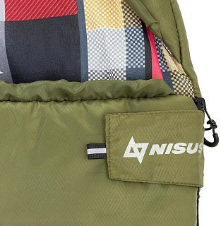 Спальный мешок Nisus Travel Wide Plus 400 зелёный - фото 6