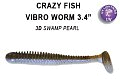 Приманка Crazy Fish Vibro worm 3,4" 13-85-3d-6