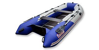 Лодка Хантер STELS 335 сине-белый - фото 4