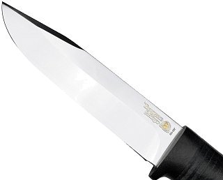 Нож Росоружие Баджер-2 ЭИ-107 кожа позолота гравировка - фото 5