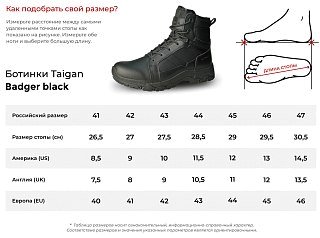 Ботинки Taigan Badger black  - фото 8