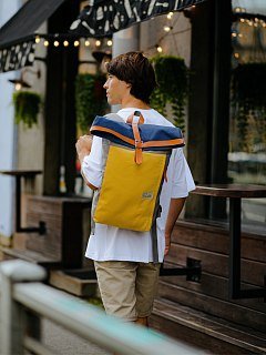 Рюкзак RoadLike RollTop желтый - фото 7