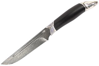 Нож Северная Корона Сом дамасская сталь бронза дерево - фото 1