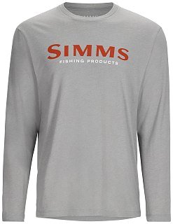 Футболка Simms Logo LS Cinder Heather  - фото 1