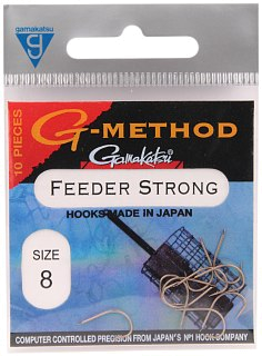 Крючок Gamakatsu G-Method feeder strong bronze №8