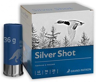 Патрон 12х70 Главпатрон Silver shot 0 био 36