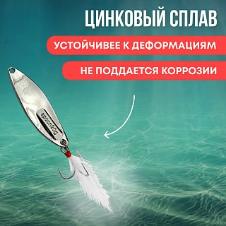 Блесна Riverzone LittleKiller 20гр 61мм silver - фото 5