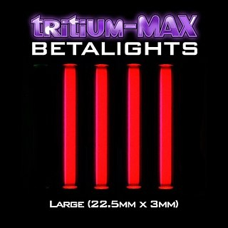 Светлячок Gardner Tritium max betalights large red - фото 2