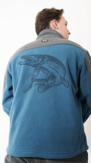 Джемпер Nautilus Keepler флисовый Grey/Blue с принтом - фото 13