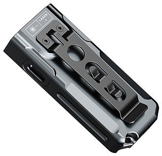 Фонарь-брелок Fenix E06R серый - фото 2