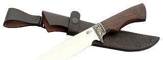Нож ИП СЕМИНА Лорд кованая сталь 95х18 венге литье - фото 1