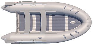 Лодка Badger Air Line 390 НДНД серая - фото 2