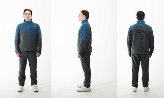 Джемпер Nautilus Keepler флисовый Blue/Grey с принтом - фото 1