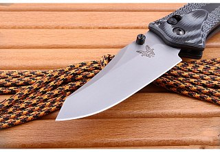 Нож Benchmade Rift складной сталь 154CM G10 серый - фото 4