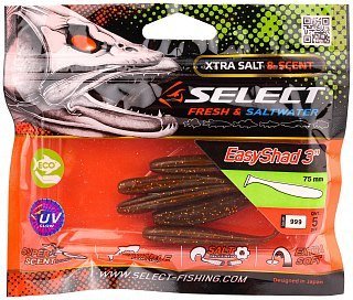 Приманка Select Easy Shad 3" цв. 999 уп 5шт